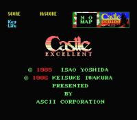 MSX Castle Excellent Ascii cartouche rom fran�ais jeu video